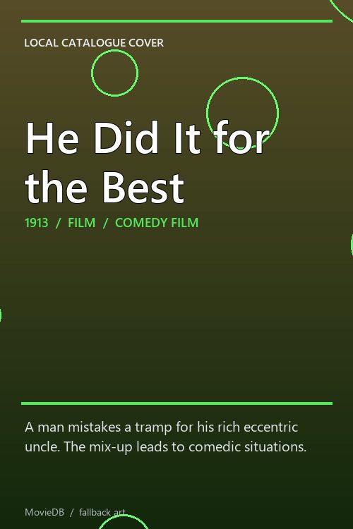 He Did It for the Best poster