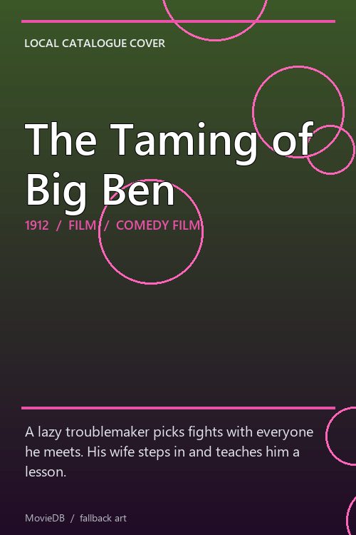 The Taming of Big Ben poster