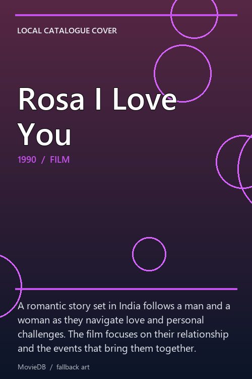 Rosa I Love You poster