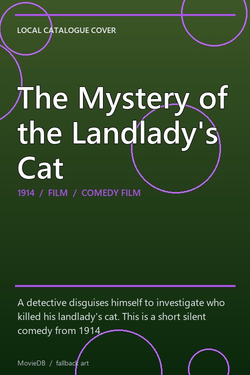 The Mystery of the Landlady's Cat poster