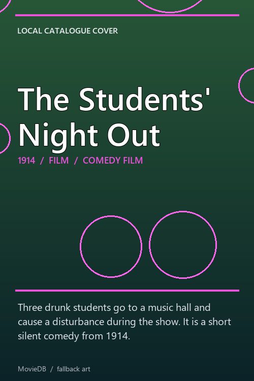 The Students' Night Out poster