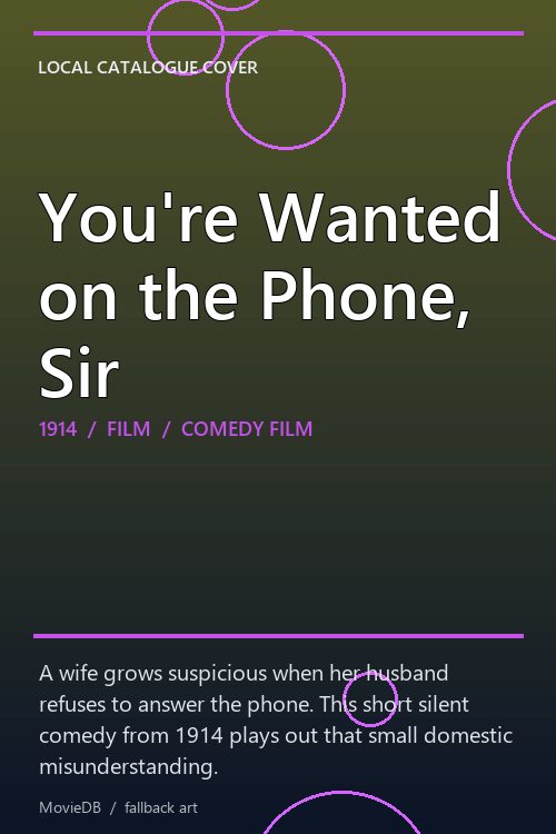 You're Wanted on the Phone, Sir poster