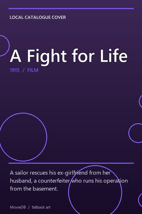 A Fight for Life poster