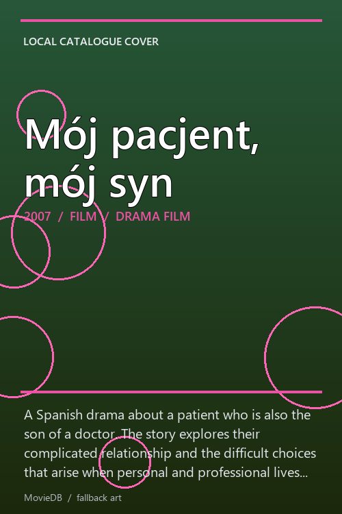 Mój pacjent, mój syn poster