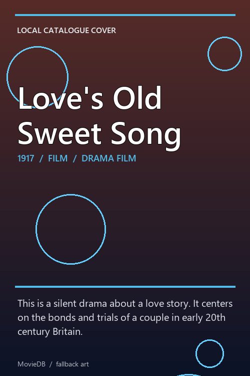 Love's Old Sweet Song poster