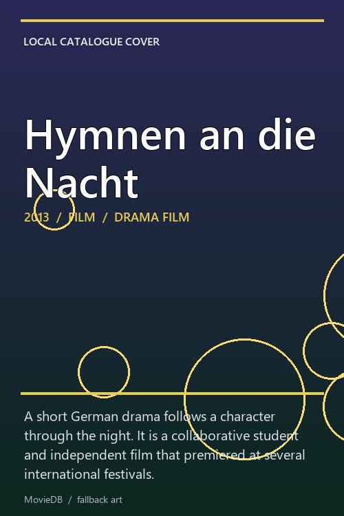 Hymnen an die Nacht poster