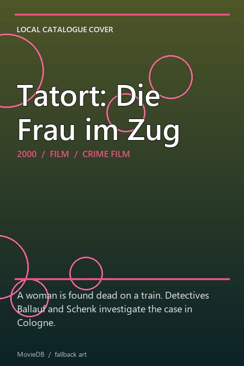 Tatort: Die Frau im Zug poster