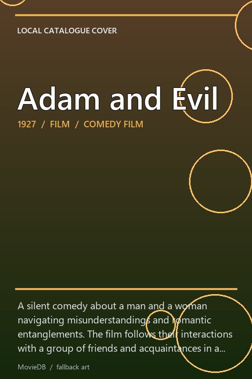 Adam and Evil poster