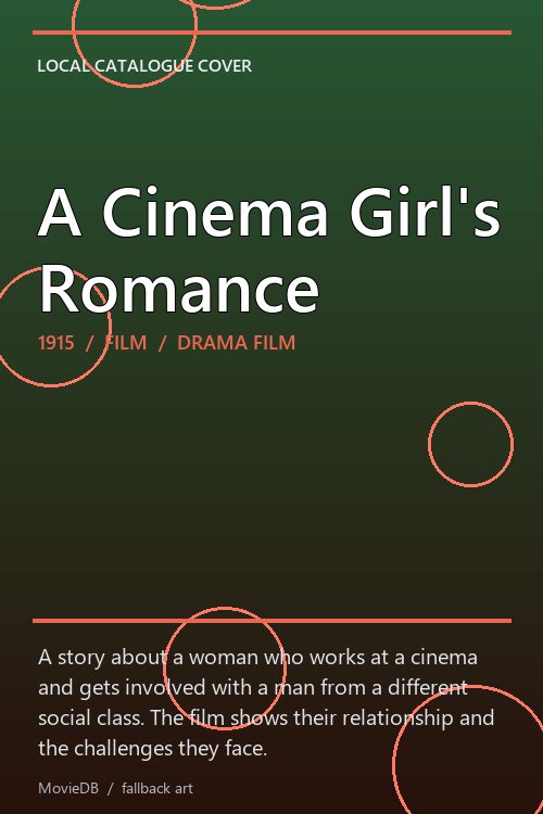 A Cinema Girl's Romance poster