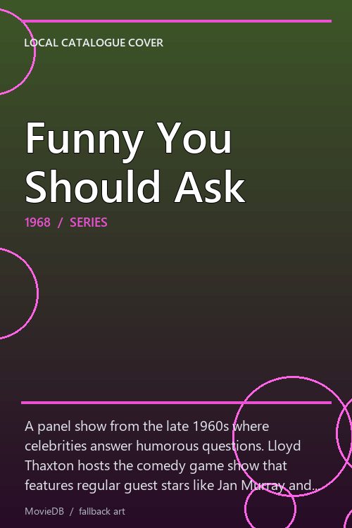 Funny You Should Ask poster
