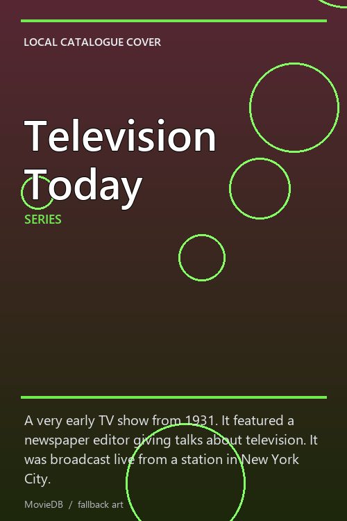 Television Today poster