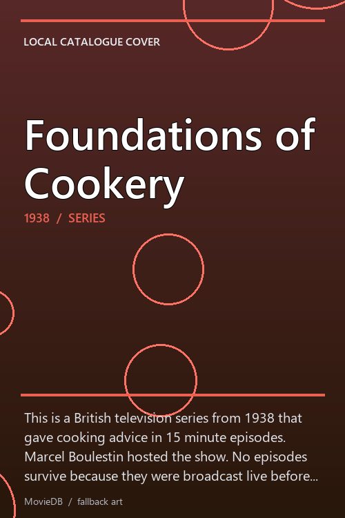 Foundations of Cookery poster