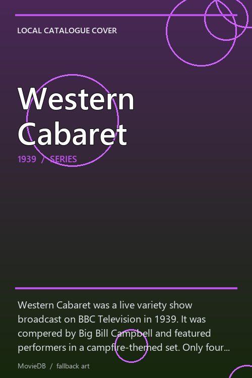 Western Cabaret poster