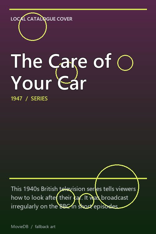 The Care of Your Car poster