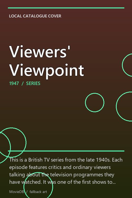 Viewers' Viewpoint poster