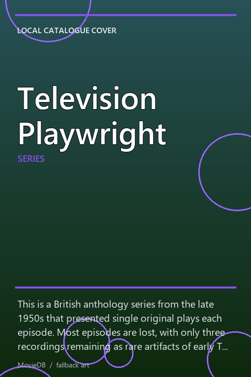 Television Playwright poster