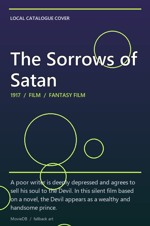The Sorrows of Satan poster