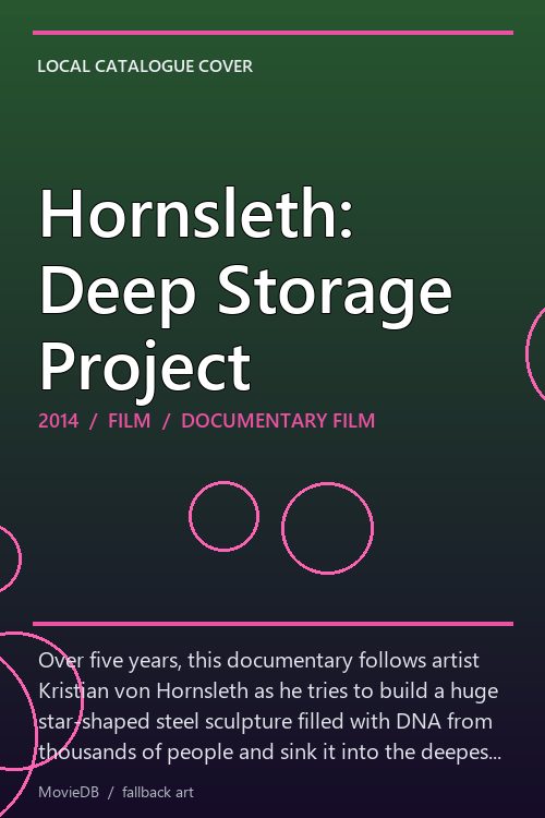 Hornsleth: Deep Storage Project poster