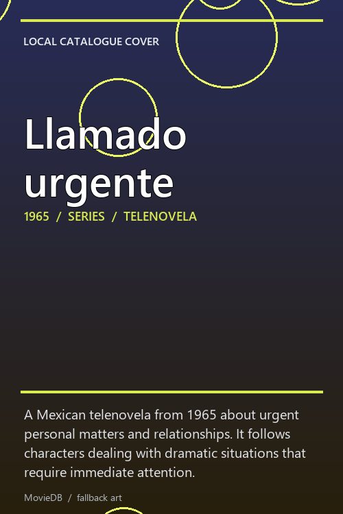 Llamado urgente poster