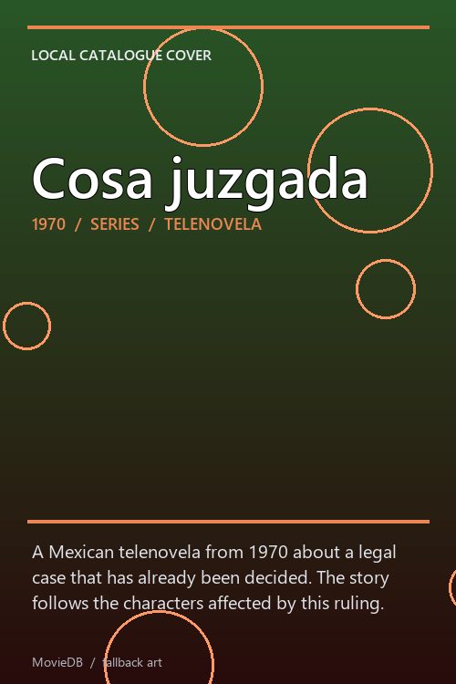 Cosa juzgada poster