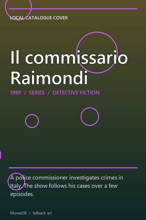 Il commissario Raimondi poster
