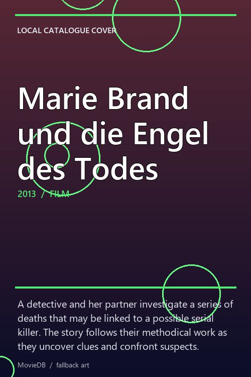 Marie Brand und die Engel des Todes poster