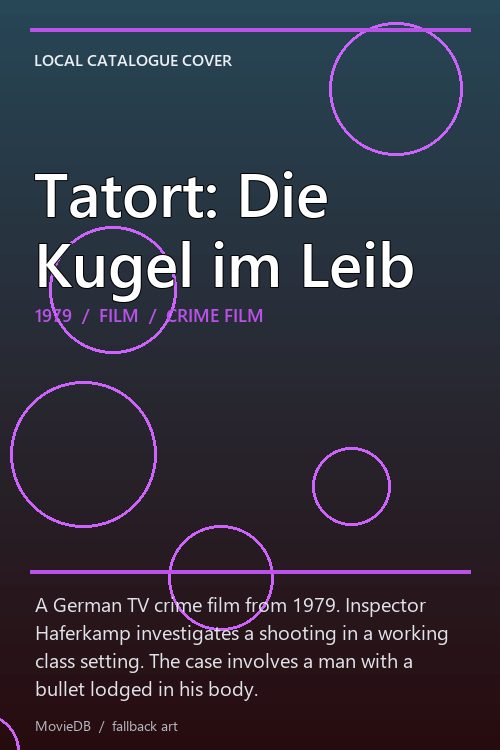 Tatort: Die Kugel im Leib poster