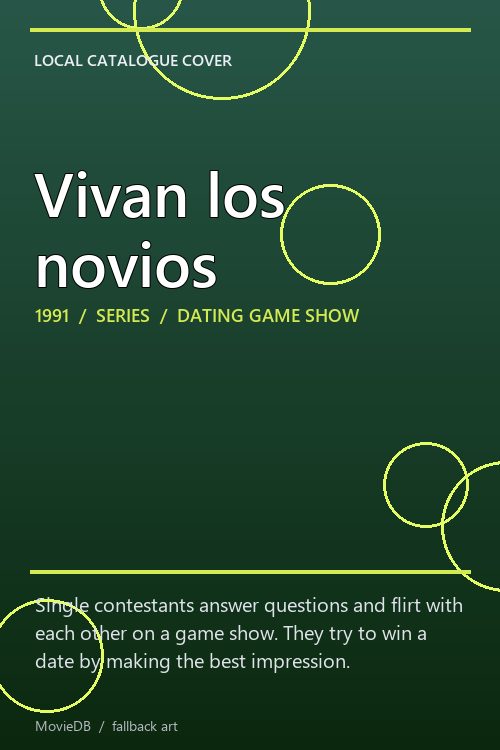 Vivan los novios poster
