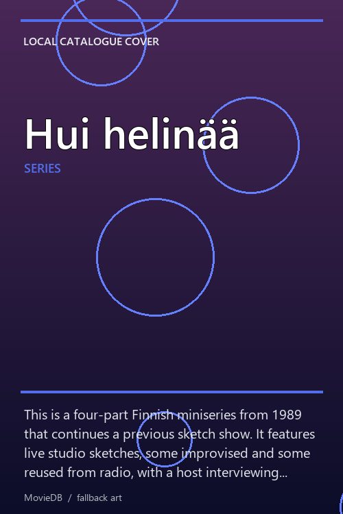Hui helinää poster