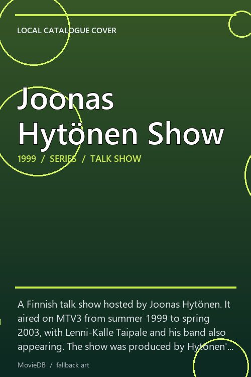Joonas Hytönen Show poster