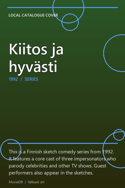 Kiitos ja hyvästi poster