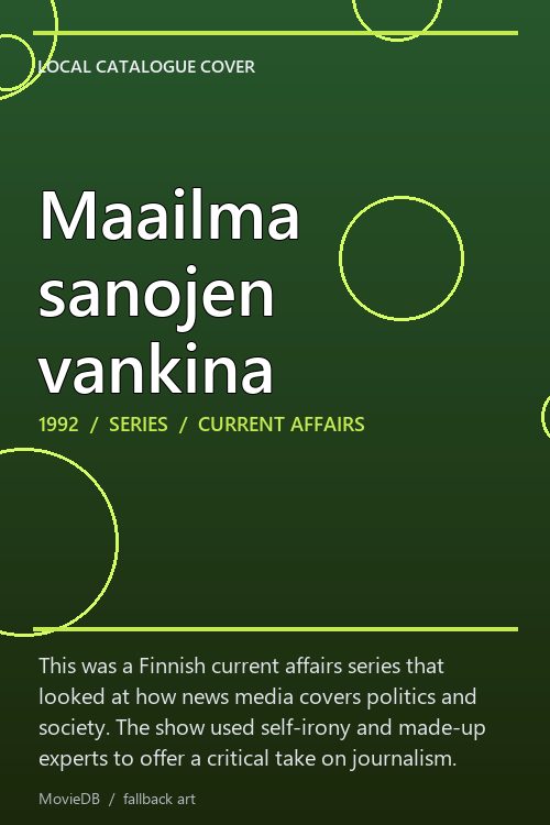 Maailma sanojen vankina poster