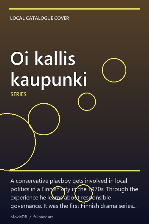 Oi kallis kaupunki poster
