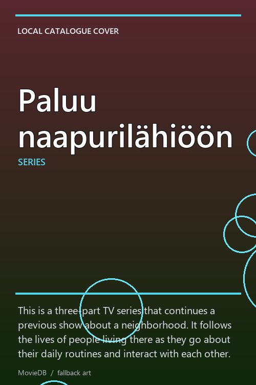 Paluu naapurilähiöön poster