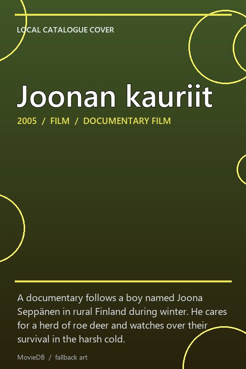 Joonan kauriit poster
