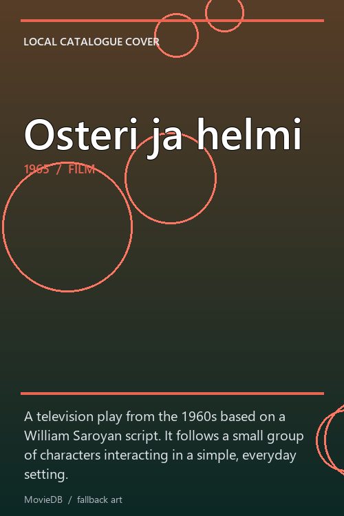 Osteri ja helmi poster