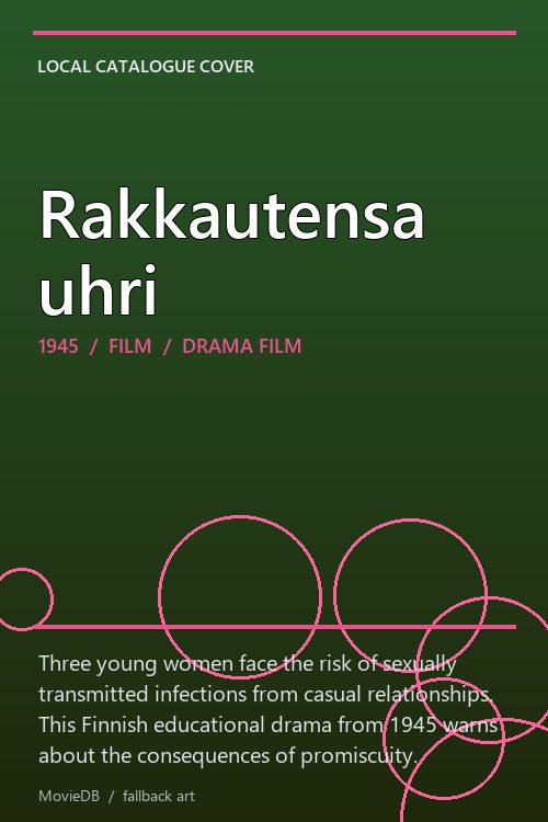 Rakkautensa uhri poster