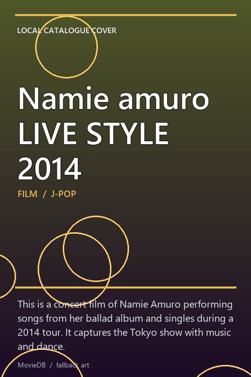 Namie amuro LIVE STYLE 2014 poster