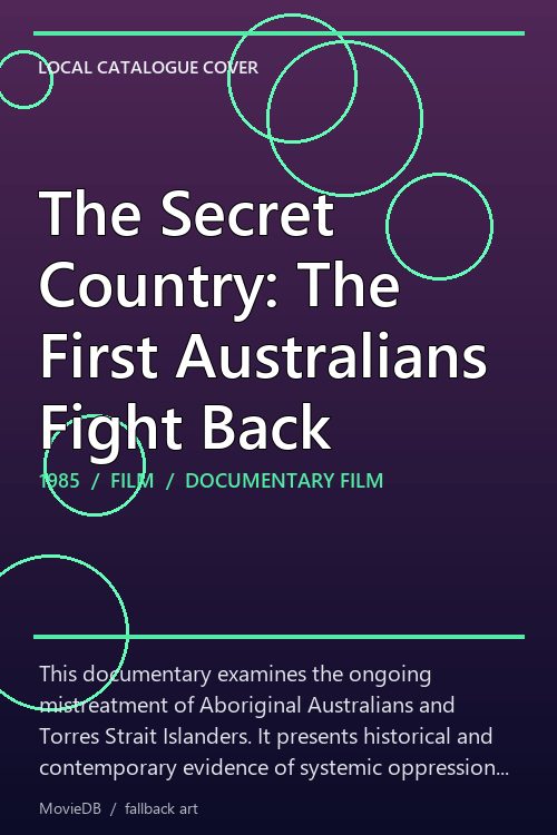 The Secret Country: The First Australians Fight Back poster