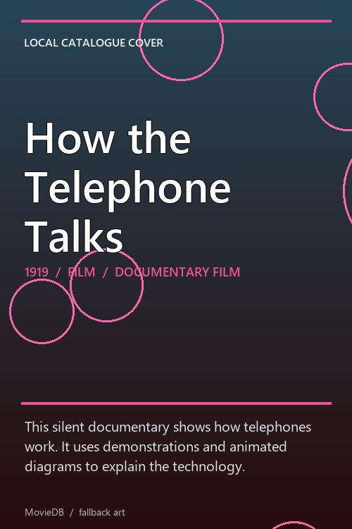 How the Telephone Talks poster