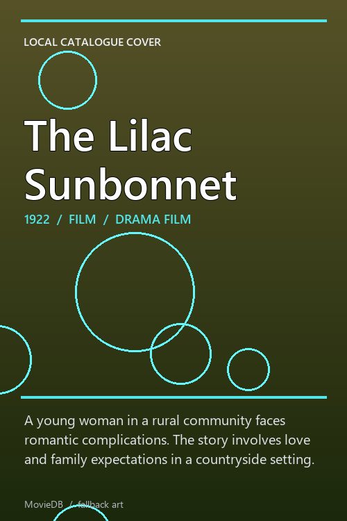 The Lilac Sunbonnet poster