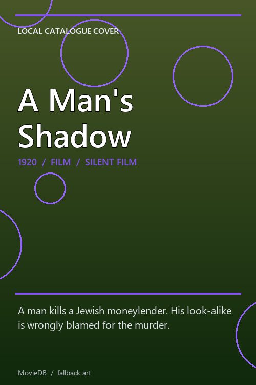 A Man's Shadow poster
