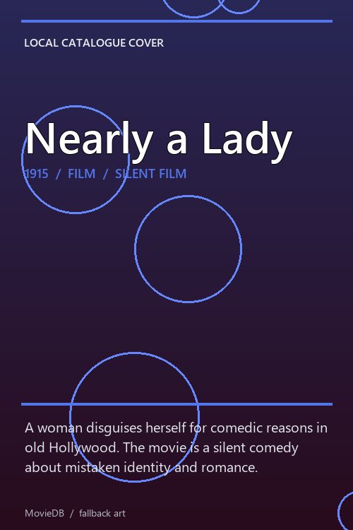 Nearly a Lady poster