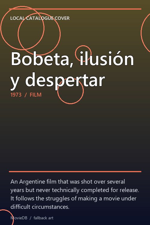 Bobeta, ilusión y despertar poster