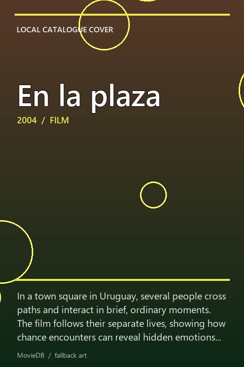 En la plaza poster