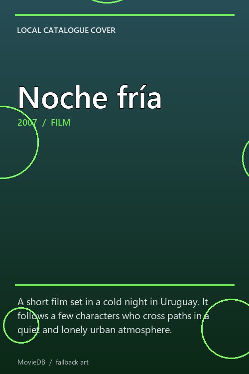 Noche fría poster