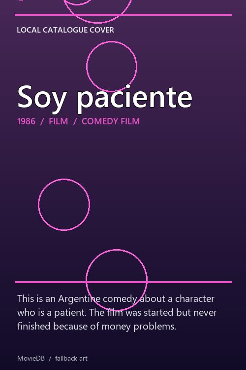 Soy paciente poster
