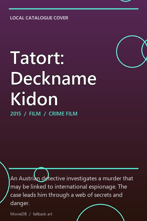 Tatort: Deckname Kidon poster