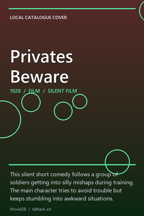 Privates Beware poster