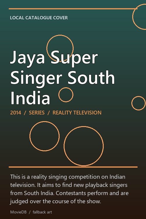 Jaya Super Singer South India poster
